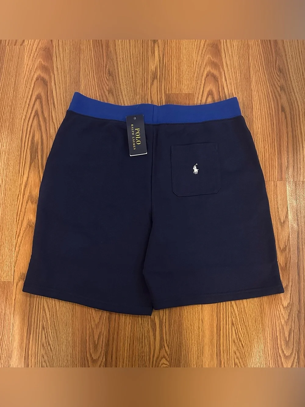 Polo Ralph Lauren Boy’s Logo Color blocked Cotton Jersey Tee + Navy Shorts, XL